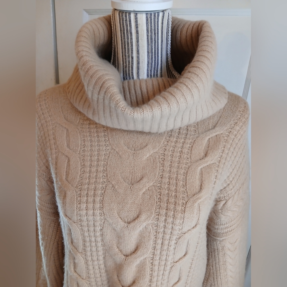 Vince Cashmere & Wool Blend Camel Turtleneck - xl - Picture 7 of 10